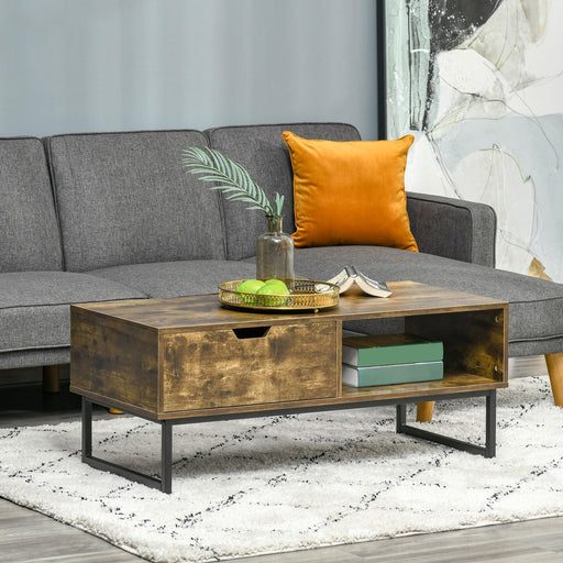 HOMCOM Coffee Table 839-116 480 (W) x 1,060 (D) x 430 (H) mm