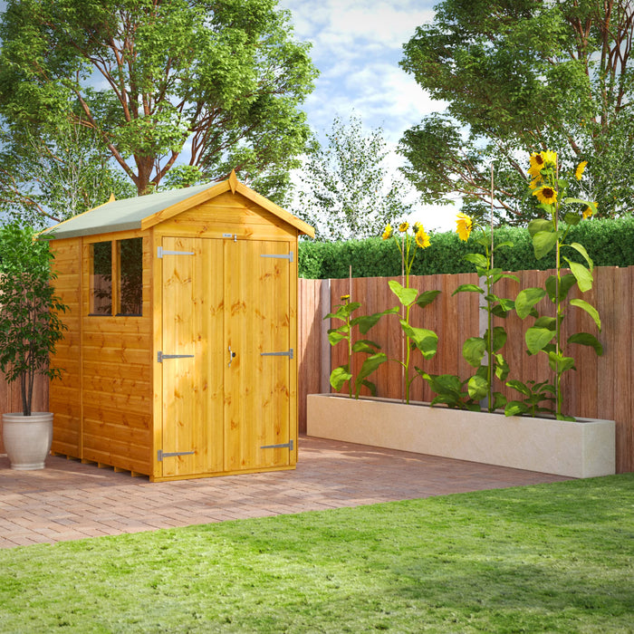 Power Garden Shed 64PADD Golden Brown