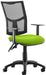 Dynamic Permanent Contact Backrest Task Operator Chair Height Adjustable Arms Eclipse II Myrrh Green Seat Medium Back