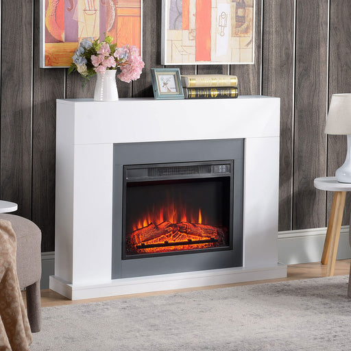 HOMCOM Electric Fireplace MDF (Medium-Density Fibreboard), Particle Board UK