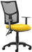 Dynamic Permanent Contact Backrest Task Operator Chair Height Adjustable Arms Eclipse Plus II Senna Yellow Seat Medium Back