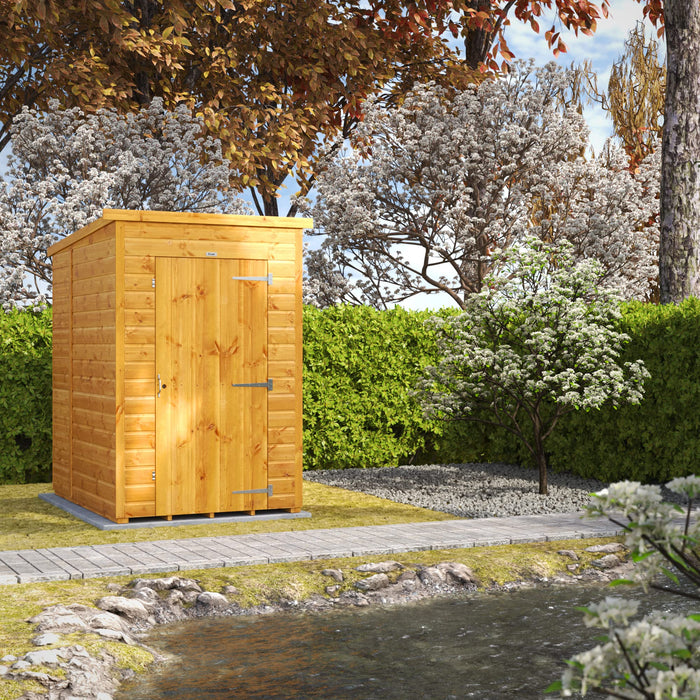 Power Garden Shed 46PPW Golden Brown 4x6