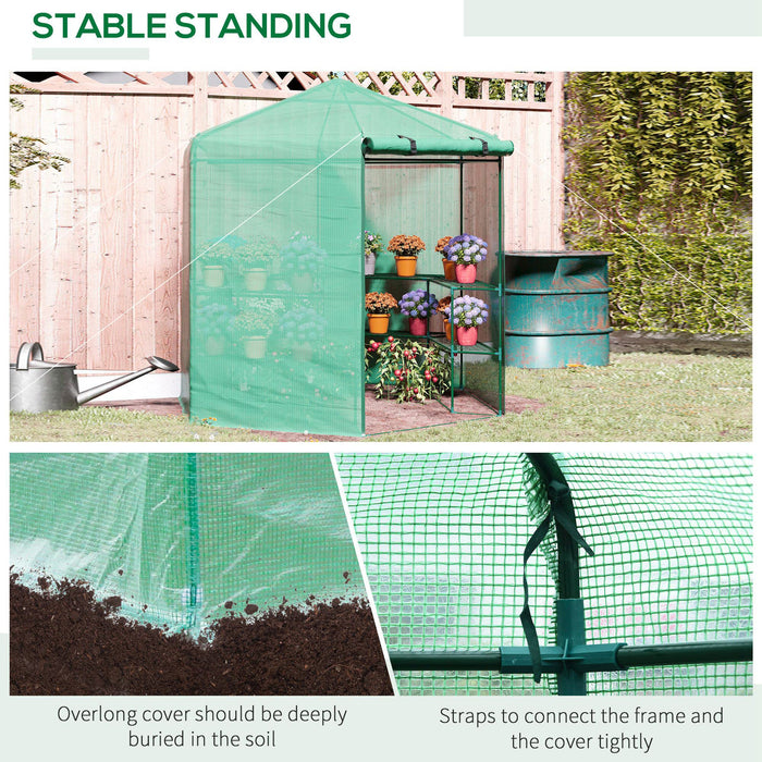 OutSunny Greenhouse Outdoors Waterproof Green 2250 mm