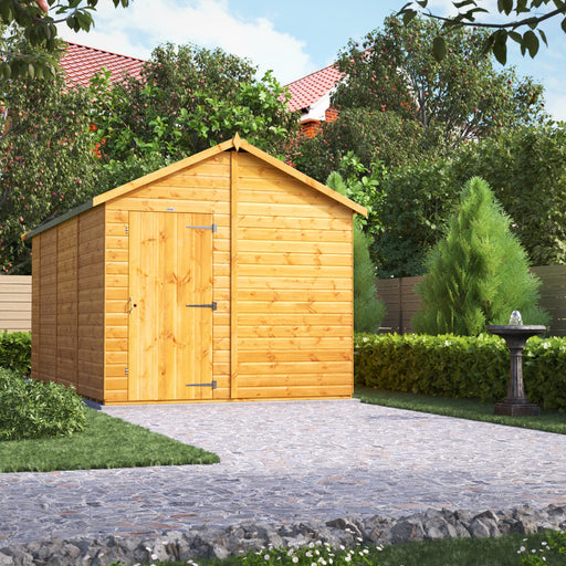 Power Garden Shed 148PAW Golden Brown 14x8