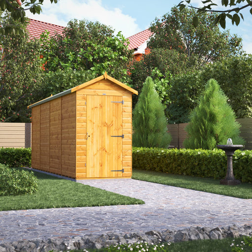 Power Garden Shed 164PAW Golden Brown 16x4