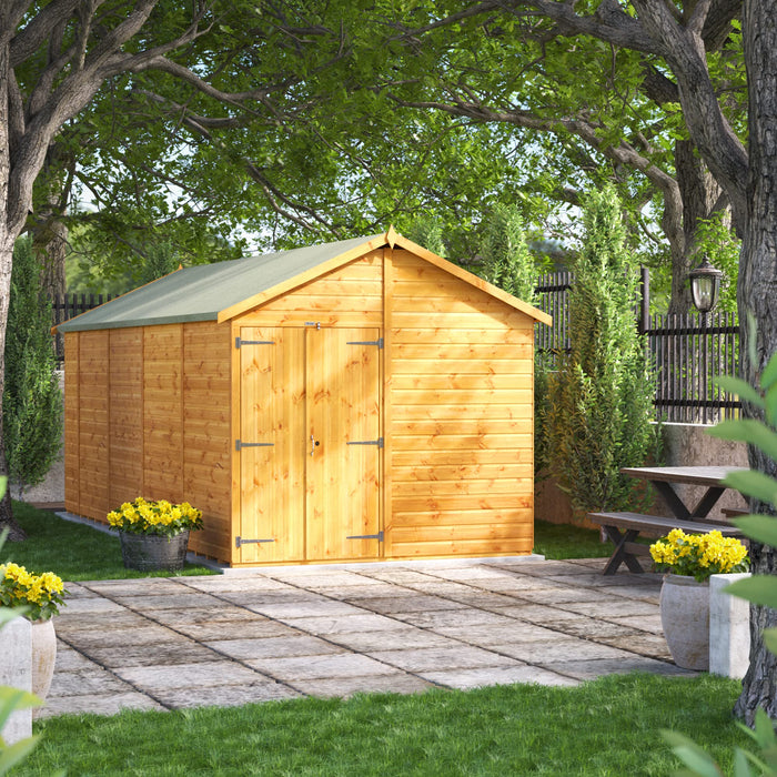 Power Garden Shed 188PAWDD Golden Brown 18x8