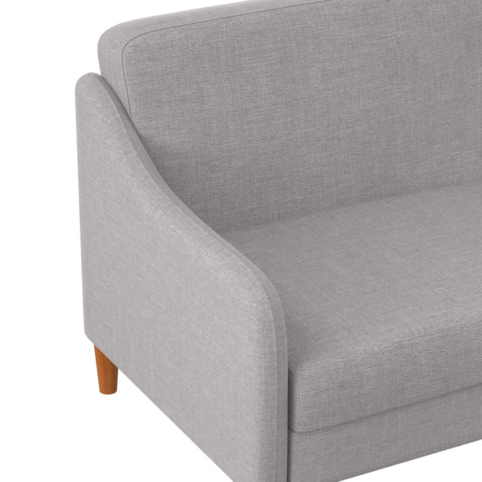 DOREL HOME 3 Seat Sofa LIGHT GREY LINEN Linen 1,955.80 (W) x 825.50 (D) x 838.20 (H) mm