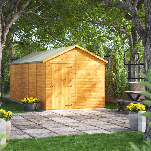 Power Garden Shed 208PAW Golden Brown 20x8