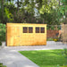 Power Garden Shed 124PP Golden Brown 12x4