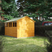 Power Garden Shed 128PA Golden Brown 12x8