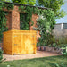 Power Garden Shed 66PPB Golden Brown 6x6