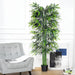 OutSunny Artificial Tree 844-196 Green, Black 200 mm x 200 mm x 1800 mm