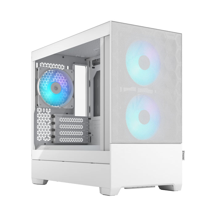 Fractal Pop Mini Air RGB MicroATX White Tempered Glass Clear Tint PC Case