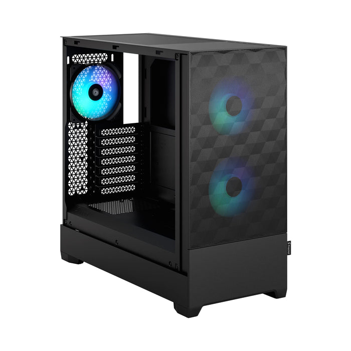 Fractal Design Pop Air RGB Tempered Glass Mid Tower Black Clear Tint ATX PC Case