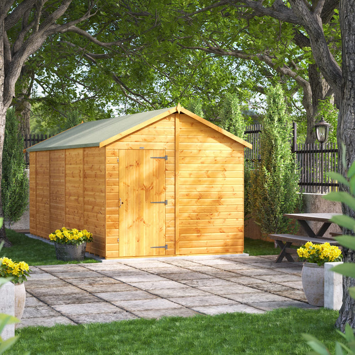 Power Garden Shed 188PAW Golden Brown 18x8