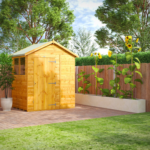 Power Garden Shed 46PA Golden Brown 4x6