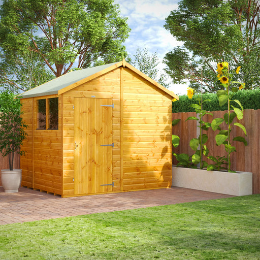 Power Garden Shed 68PA Golden Brown 6x8