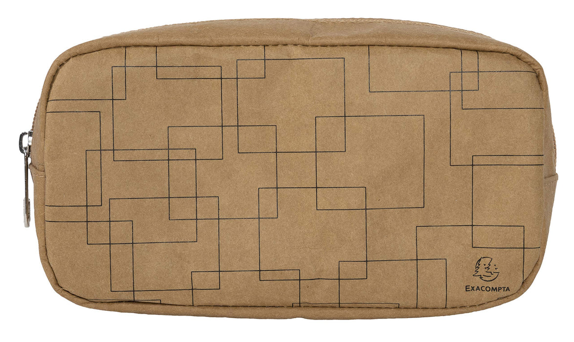 Exacompta Eterneco Pencil Case 21 x 7 x 12 cm Brown