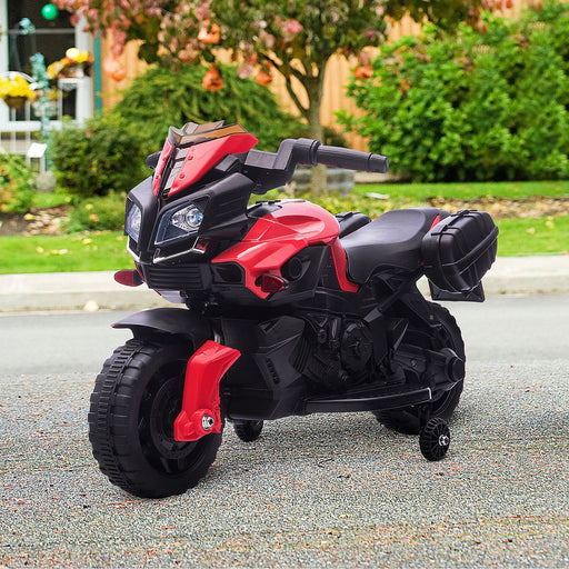 HOMCOM Kids 6V Electric Pedal Motorcycle Ride-On Toy Red