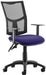 Dynamic Permanent Contact Backrest Task Operator Chair Height Adjustable Arms Eclipse Plus II Black Back, Tansy purple Seat Medium Back