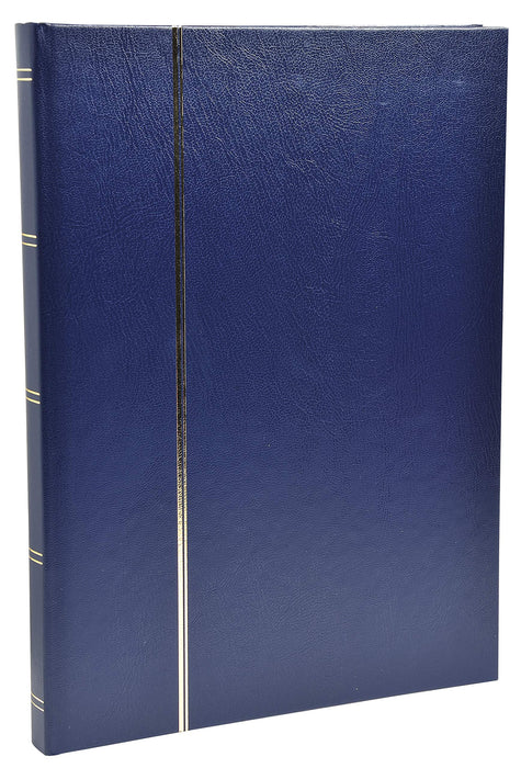 Stamp Album Faux Leather Cover Blue 48 pages