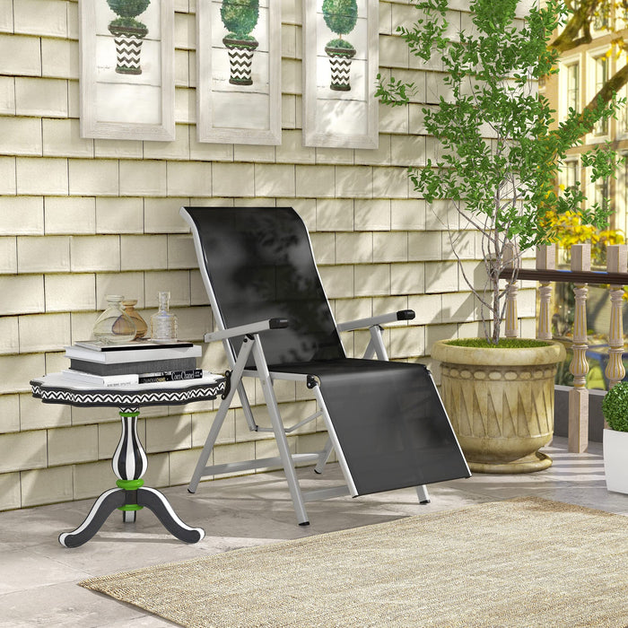 OutSunny Breathable Mes Lounge Chair Grey