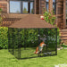 PawHut Dog Kennel Metal, Oxford cloth Black