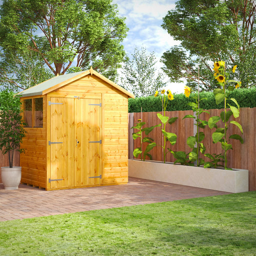 Power Garden Shed 46PADD Golden Brown 4x6