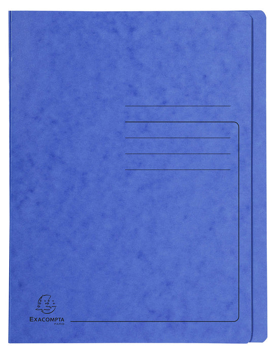 Exacompta Flat File 39992E A4 Mottled Pressboard 27.2 (W) x 0.2 (D) x 31.8 (H) cm Blue Pack of 25