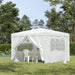 OutSunny Pop Up Gazebo Outdoors Water proof White 3000 x 3000 mm