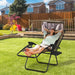 OutSunny Lounge Chair Steel 650 x 890 x 1,130 mm Brown