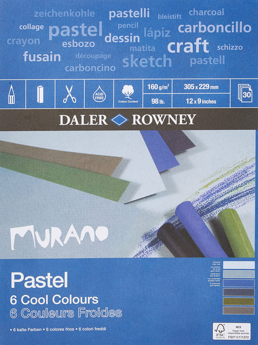 Daler-Rowney Pads 438032209 160 gsm 229 x 305 mm Multicolour 30 Sheets