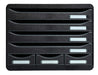 Exacompta Drawer Unit with 7 Drawers Store-Box Mini Plastic Black 35.5 x 27 x 27.1 cm