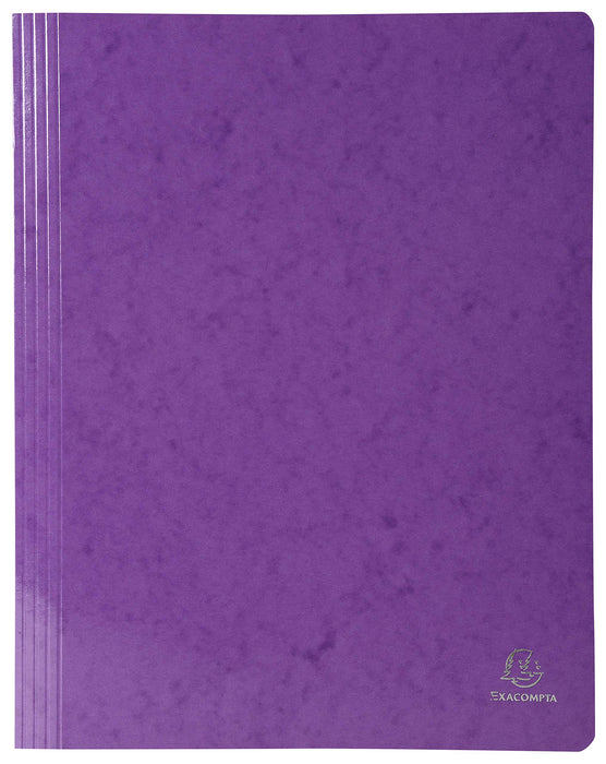 Exacompta Iderama Flat Bar Folder 380812B Glossy coated card 24 (W) x 32 (H) cm Purple 2 Packs of 5