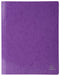 Exacompta Iderama Flat Bar Folder 380812B Glossy coated card 24 (W) x 32 (H) cm Purple 2 Packs of 5