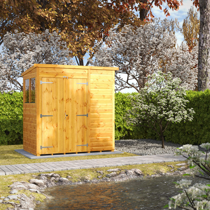 Power Garden Shed 64PPDD Golden Brown