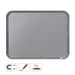 Nobo Mini Desktop or Wall Mountable Magnetic Whiteboard QB05142CD Lacquered Steel Silver Slim Frame 280 x 220 mm Grey