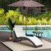 OutSunny Metal, PE (Polyethylene) rattan, PL (Polyester), Sponge Lounge Chair 862-059V70GY Grey