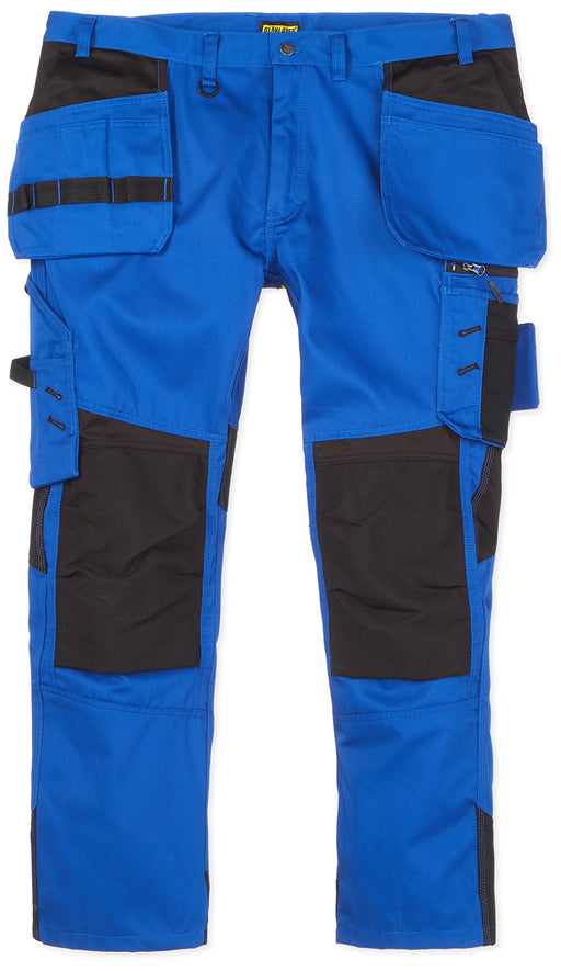 BLÅKLÄDER Trousers 15551860 Cotton, PL (Polyester) Black, Cornflower Blue Size 32L