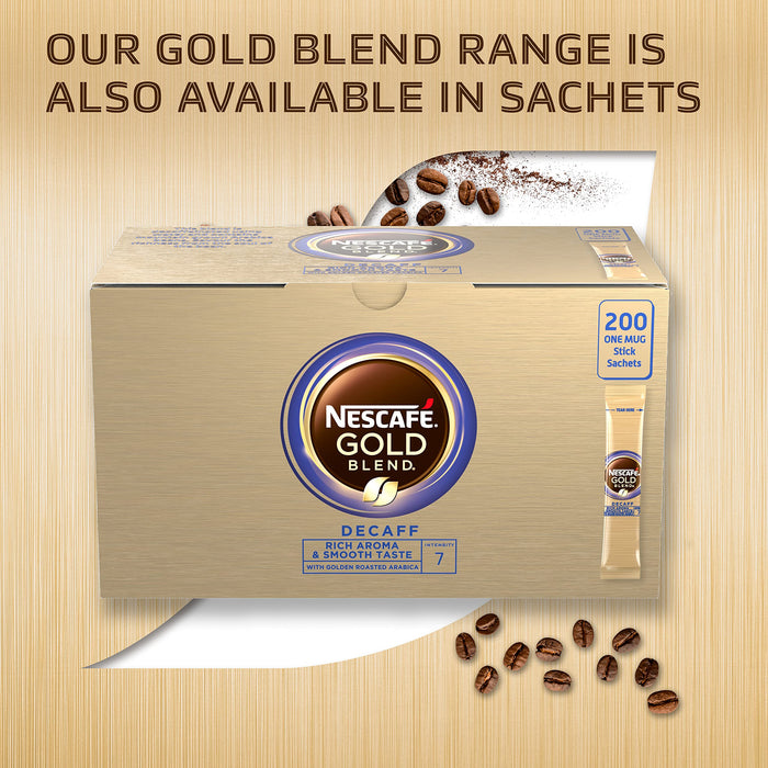 Nescafe Gold Blend Rich & Smooth Decaffeinated Instant Coffee Can 500 g