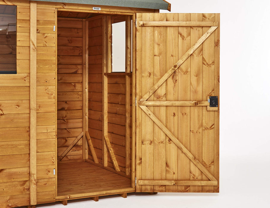 Power Garden Shed 66PA Golden Brown 6x6