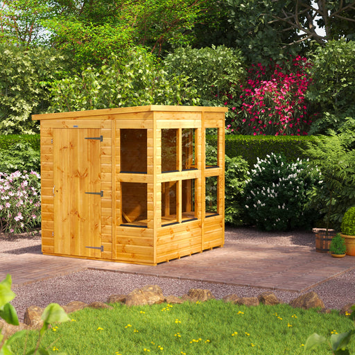 Power Garden Shed 66PPPS Golden Brown 6x6