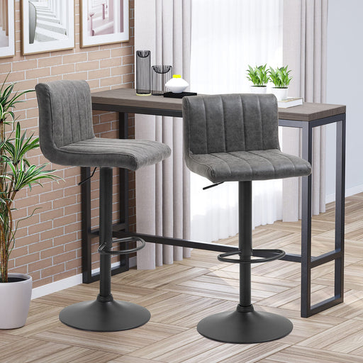 HOMCOM Bar Stool 835-501CG Grey