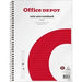 Office Depot Notebook A4+ Ruled Spiral Bound Paper Soft Cover White Perforated 160 Pages 80 Sheets Pack of 5