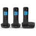 BT Essential DECT TAM Cordless Telephone 90659 Black Pack of 3