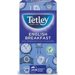 Tetley English Breakfast Tea Bags Pack of 25