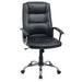 Niceday Executive Chair with Fixed Armrest and Adjustable Seat Basic Tilt Bonded Leather Black 110 kg Berlin