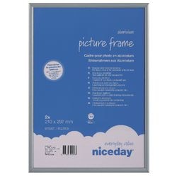 Niceday Wall Mountable Picture Frame 978907 A4 297 x 210 mm Grey Pack of 2