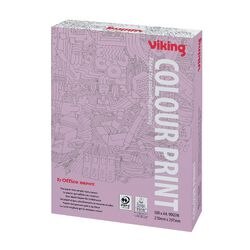 Viking Colour Print A4 Printer Paper White 90 gsm Smooth 500 Sheets