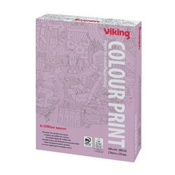 Viking Colour Print A4 Printer Paper White 100 gsm Smooth 500 Sheets